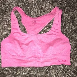 pink sports bra